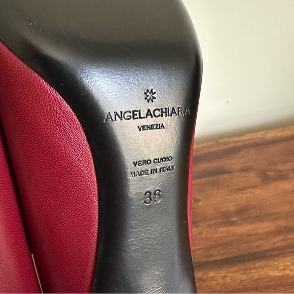 NWOT. AngelaChiara Venezia Women's Pink Suede Heels. Size 6 - Picture 5 of 11